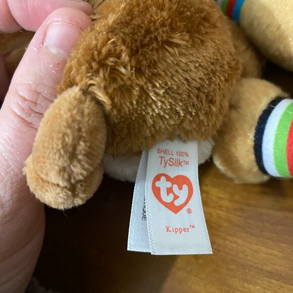 Lot of 4 plushes-3 TY Beanie Boos and 1 Fiesta Fursian Rainbow Unicorn - Picture 3 of 11